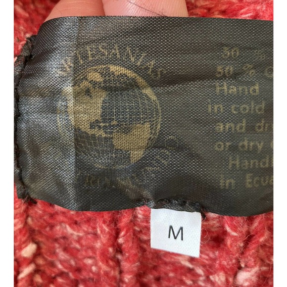 ARTESANIANS Full Zip Hooded Pom Pom Sweater M - Picture 4 of 7